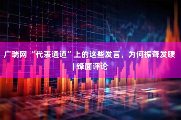 广瑞网 “代表通道”上的这些发言，为何振聋发聩 | 锋面评论